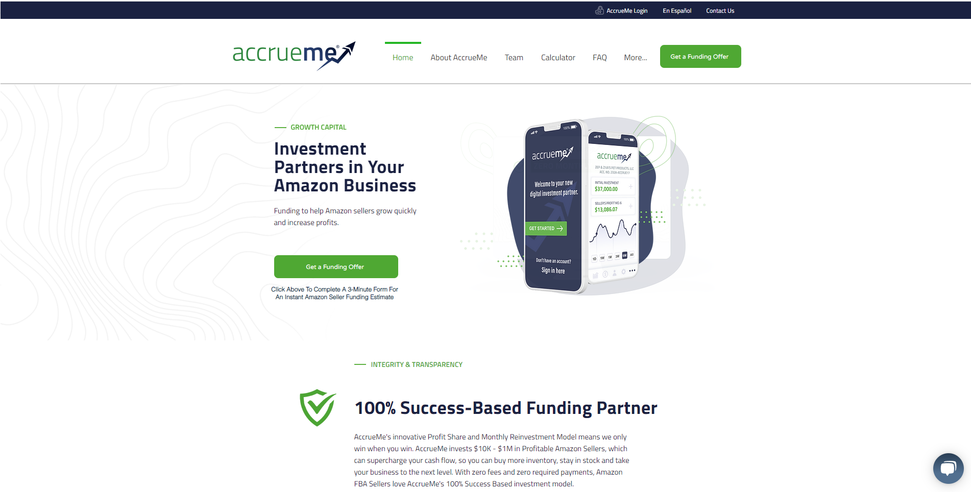 AccrueMe - Fast Funding for AMZ Businesses