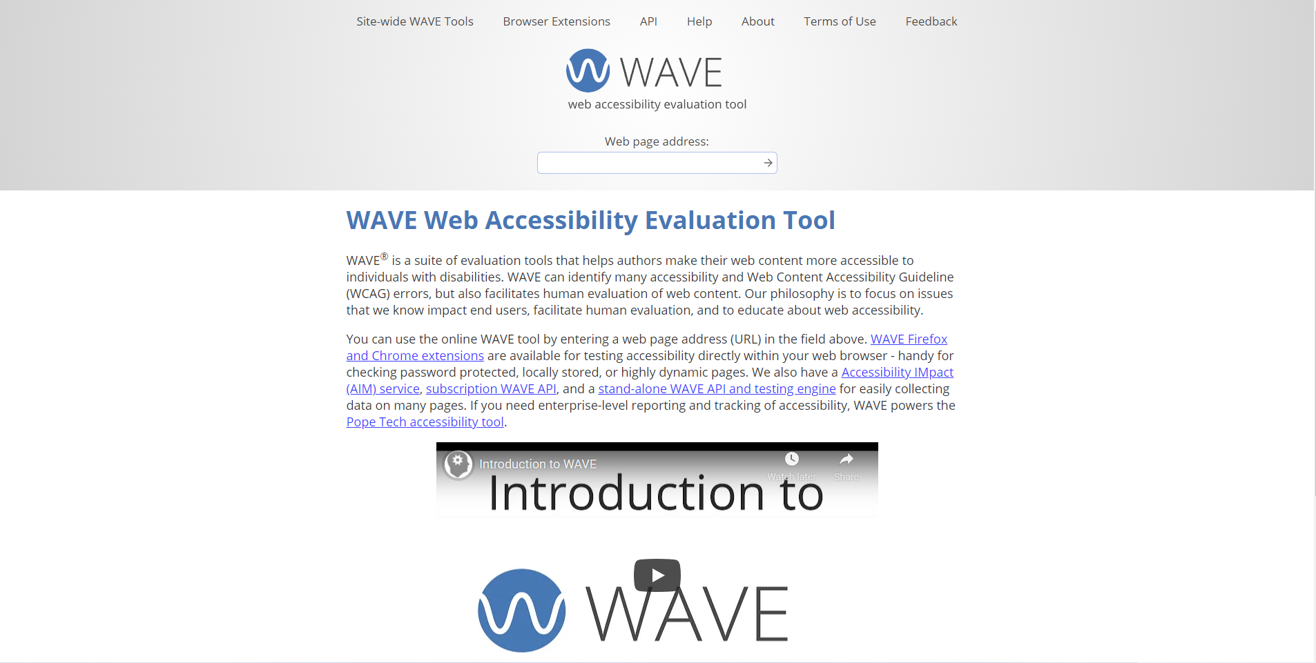 Wave - Free Accessibility Checker